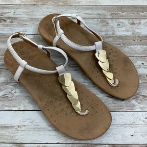 VIONIC Rest Miami Supportive Arch Leather Sandals Size 8